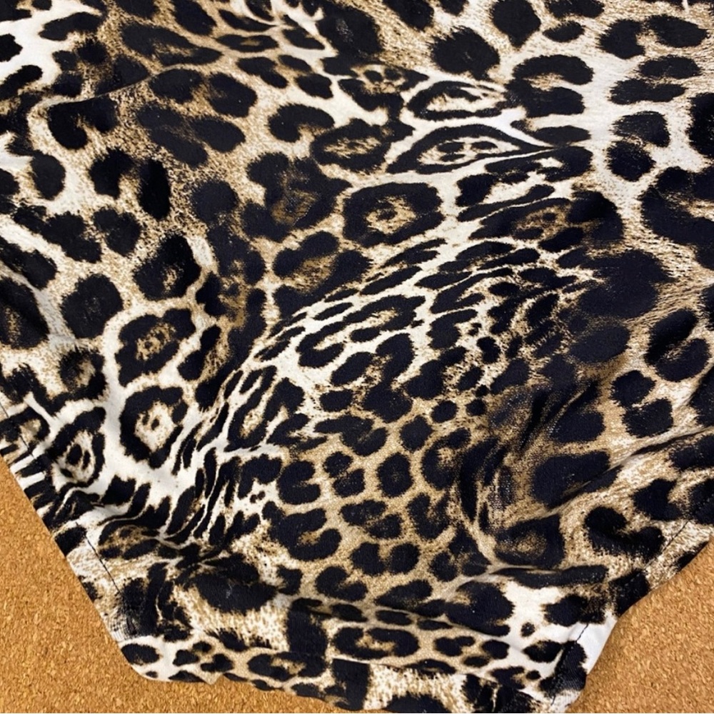 Sea Level Bikini Bottoms Leopard Print Size 12 - image 8